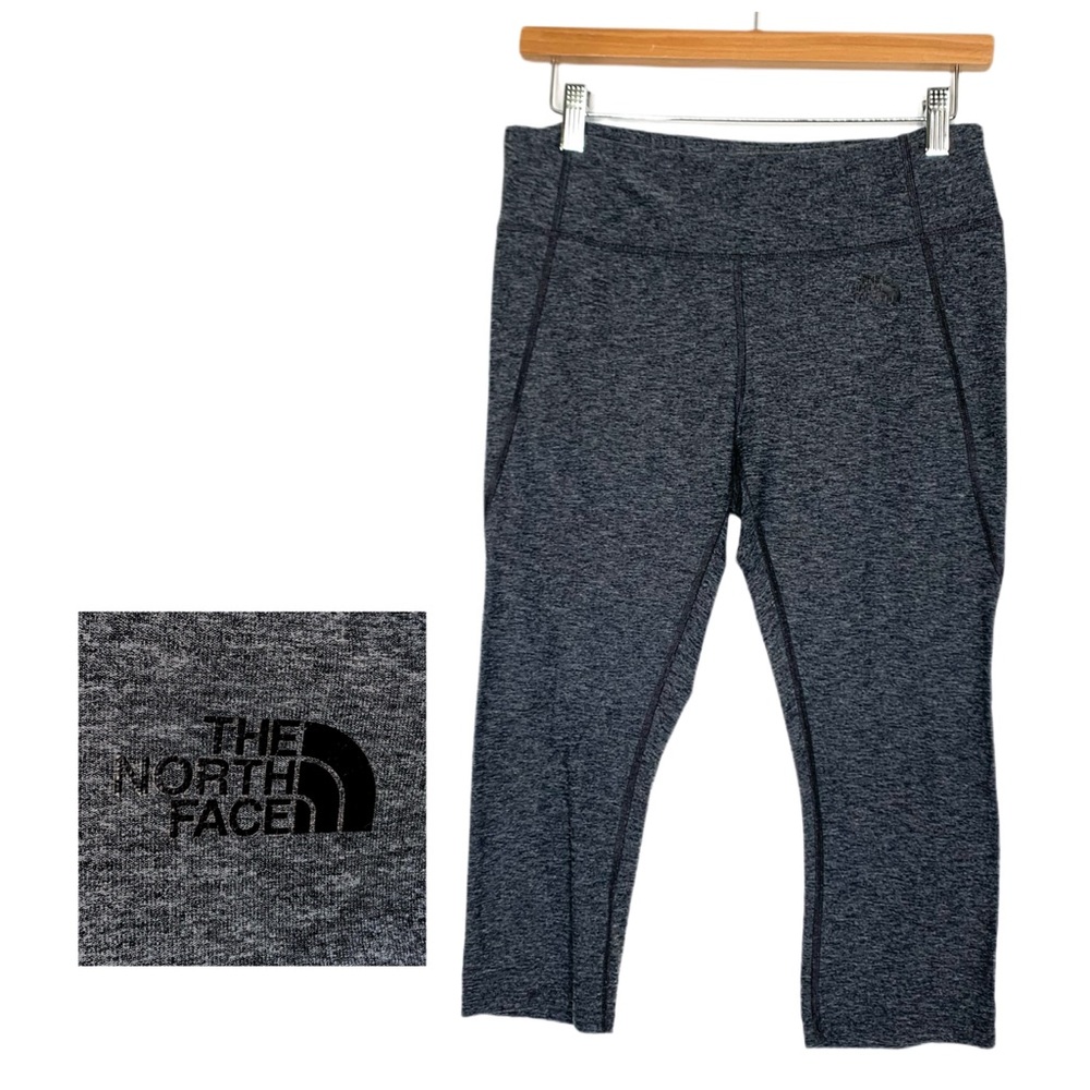 The North Face Women’s Gray Cropped Leggings Outdoors Activewear Running Yoga